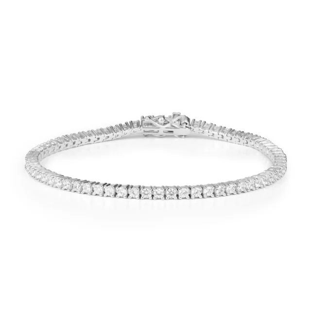 2mm silver tennis bracelet