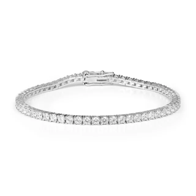 Серебряный теннисный браслет 2,5 мм
