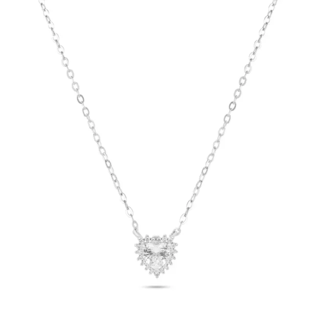 Silver heart necklace