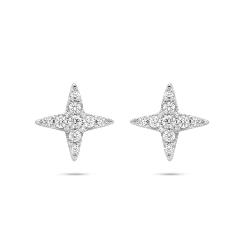 Small star silver earring 1 Small star silver earring