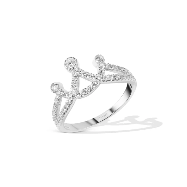 טבעת כסף “Crown “