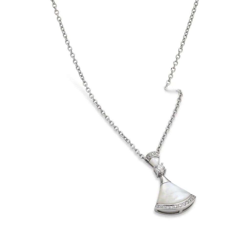 שרשרת כסף 925 עם תליון פנינה בעיצוב יוקרתי – Elegant Pearl Fan Necklace 3 שרשרת כסף 925 עם תליון פנינה בעיצוב יוקרתי – Elegant Pearl Fan Necklace