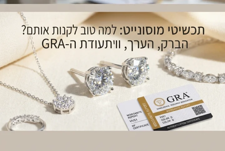 למה אבן מוסונייט (Moissanite) היא הבחירה החכמה והיוקרתית ביותר לתכשיטים שלך?