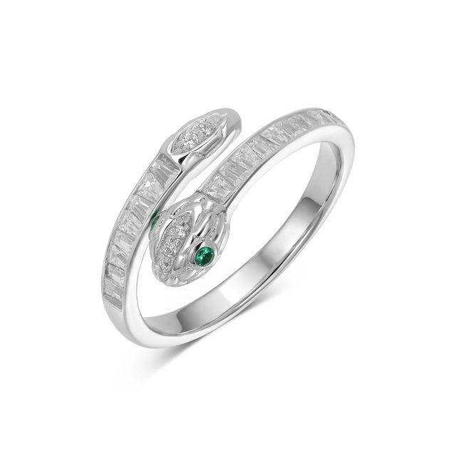 Колье из серебра 925 с фианитами — модель R3835