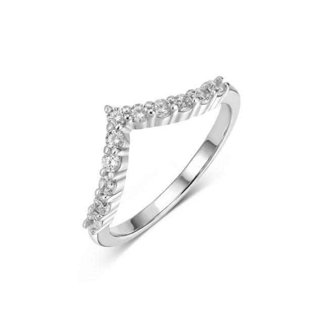 Кольцо из серебра 925 с фианитами — модель R3819