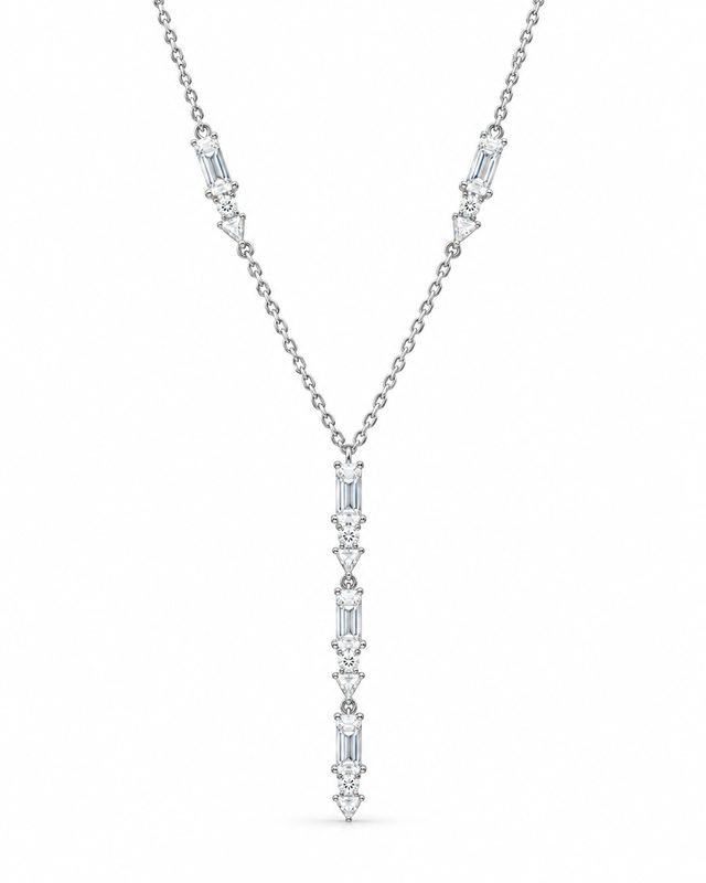 925 Sterling Silver Necklace with Zircon Stones – Model P3924