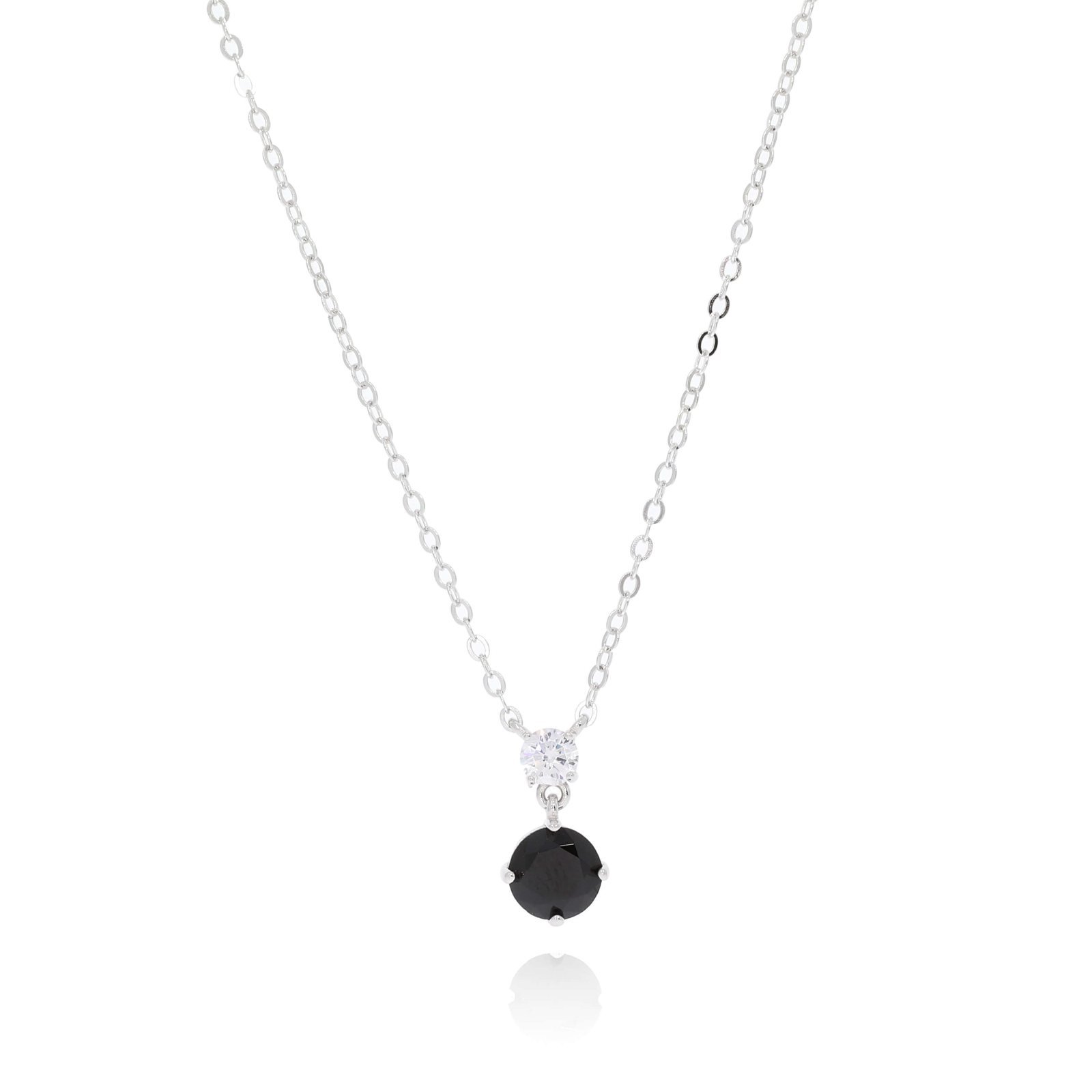 925 Sterling Silver Zircon Necklace - Model p3723 4 925 Sterling Silver Zircon Necklace - Model p3723