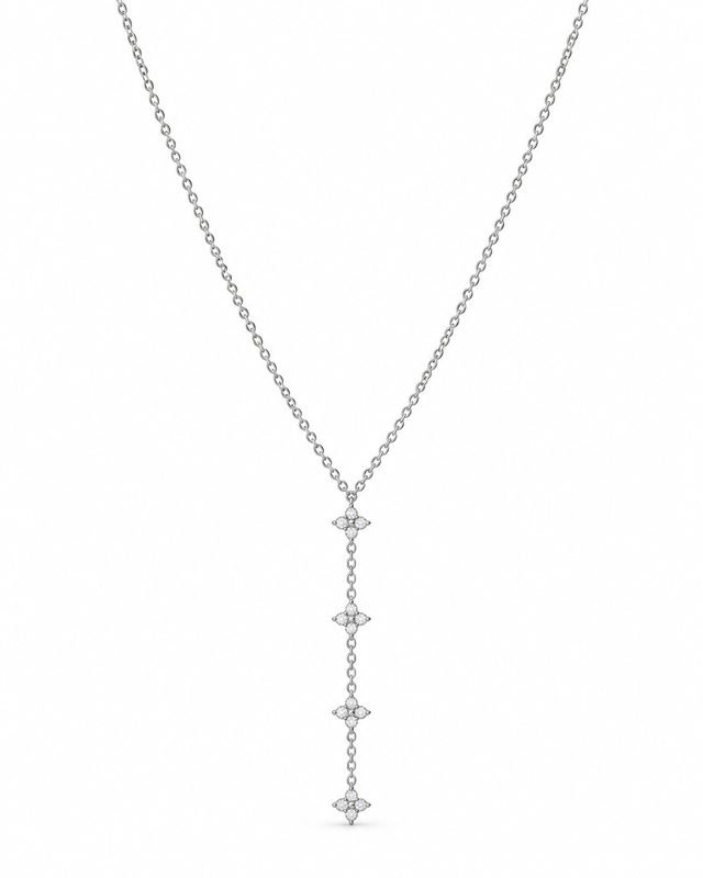 Колье из серебра 925 с фианитами — модель P3930