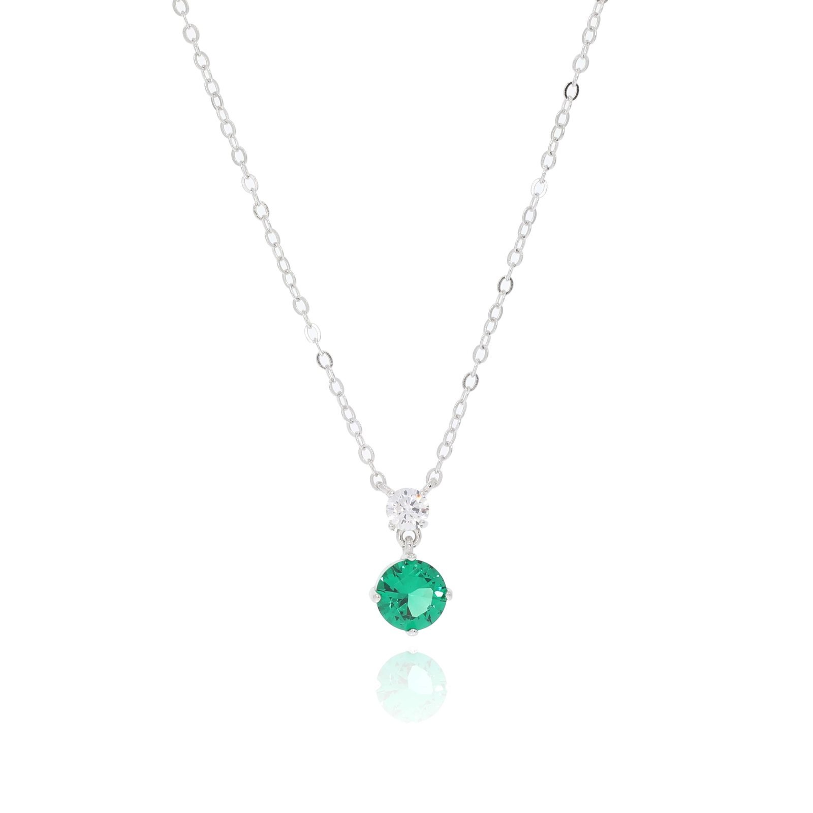 925 Sterling Silver Zircon Necklace - Model p3723 3 925 Sterling Silver Zircon Necklace - Model p3723