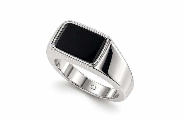 Men’s 925 Sterling Silver Ring with Zircon Stones – Model R3904