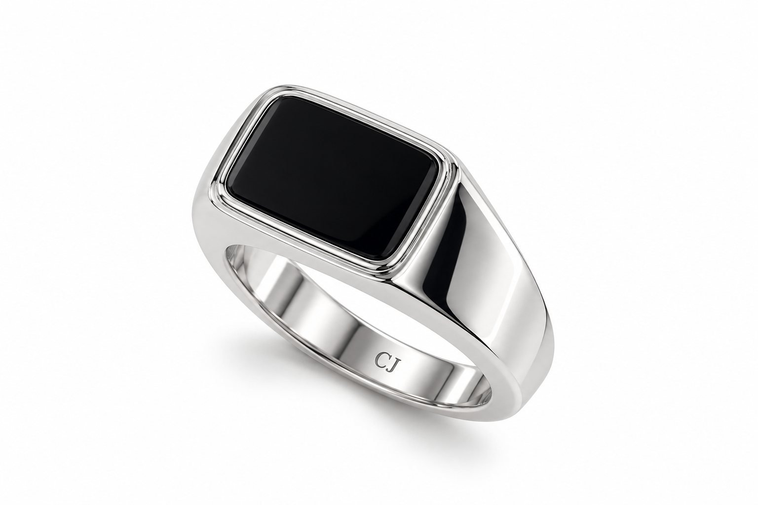 Men's 925 Sterling Silver Ring with Zircon Stones - Model R3904 1 Men's 925 Sterling Silver Ring with Zircon Stones - Model R3904