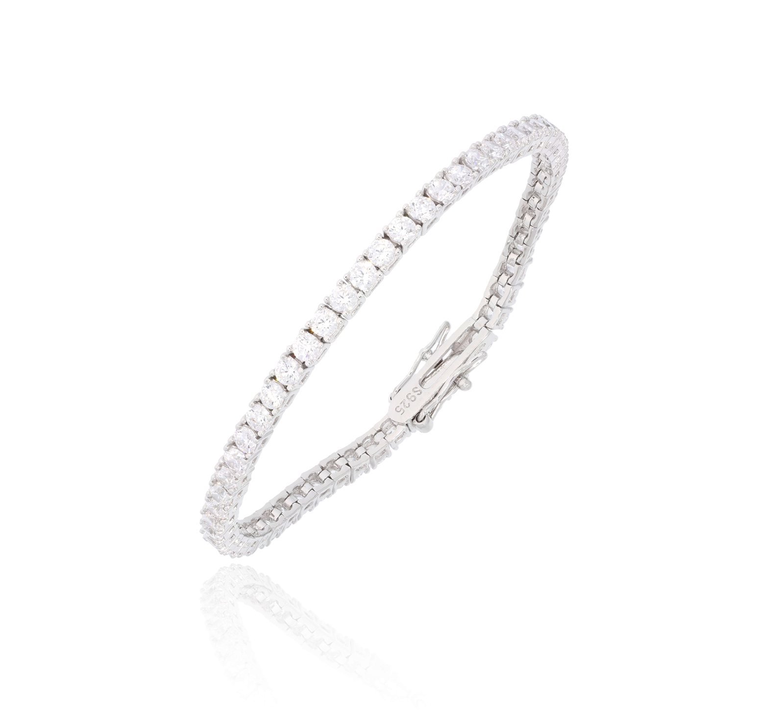 925 Sterling Silver Tennis Bracelet (3 mm) 1 925 Sterling Silver Tennis Bracelet (3 mm)