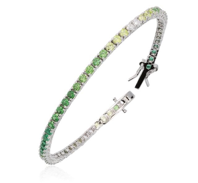925 Sterling Silver Tennis Bracelet (17 cm, 2.5 mm)
