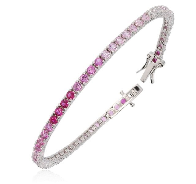 925 Sterling Silver Tennis Bracelet (17 cm, 2.5 mm)