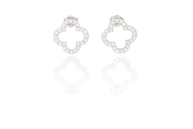 Silver Flower Earring