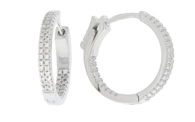 925 Sterling Silver Hoop Earrings – Model E3747