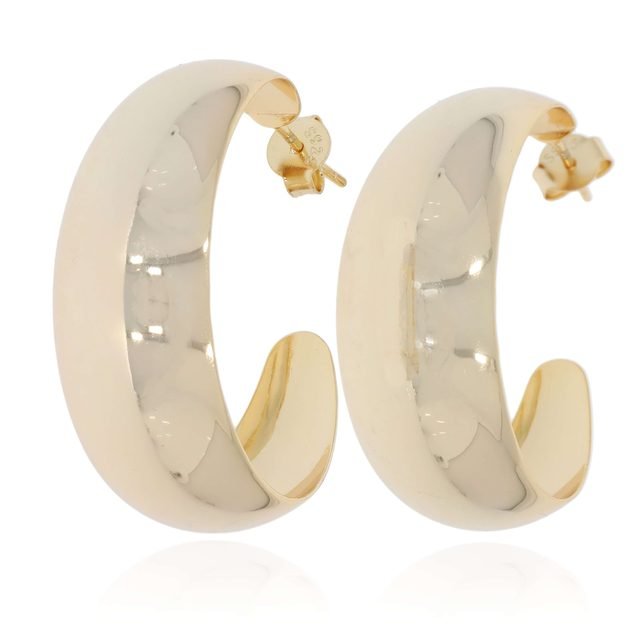 זוג עגילי כסף 925 (36mm)