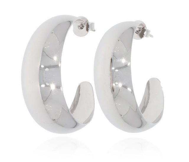 זוג עגילי כסף 925 (36mm)