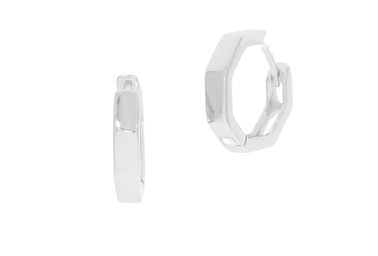 זוג עגילי כסף 925 (16mm) ירוק - דגם E3758 1 זוג עגילי כסף 925 (16mm) ירוק - דגם E3758