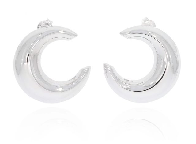 זוג עגילי כסף 925 (24mm) כחול – דגם E3764