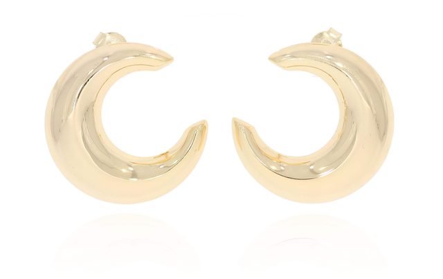 זוג עגילי כסף 925 (24mm) כחול – דגם E3764