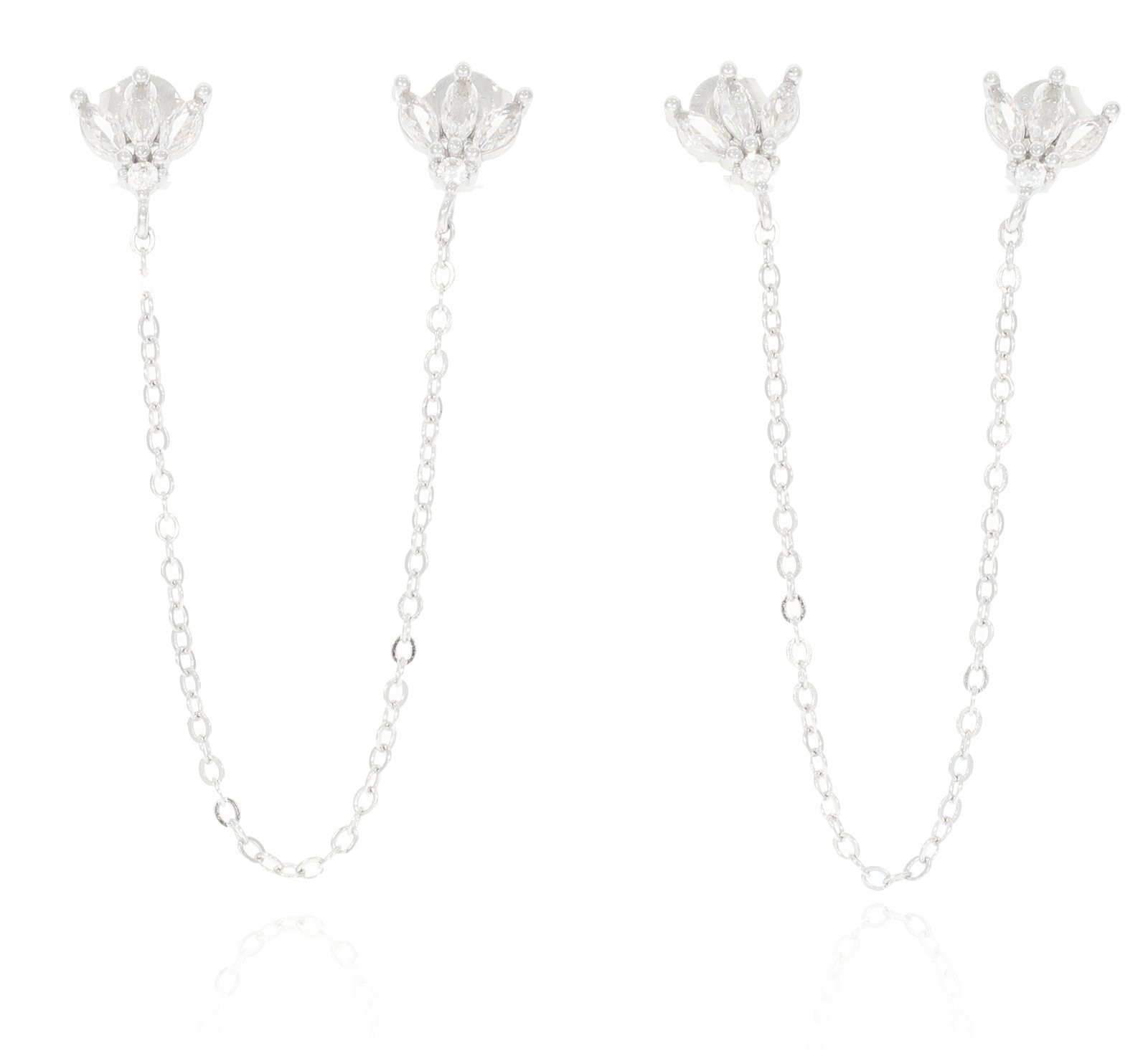 925 Sterling Silver Lotus Earrings 2 925 Sterling Silver Lotus Earrings