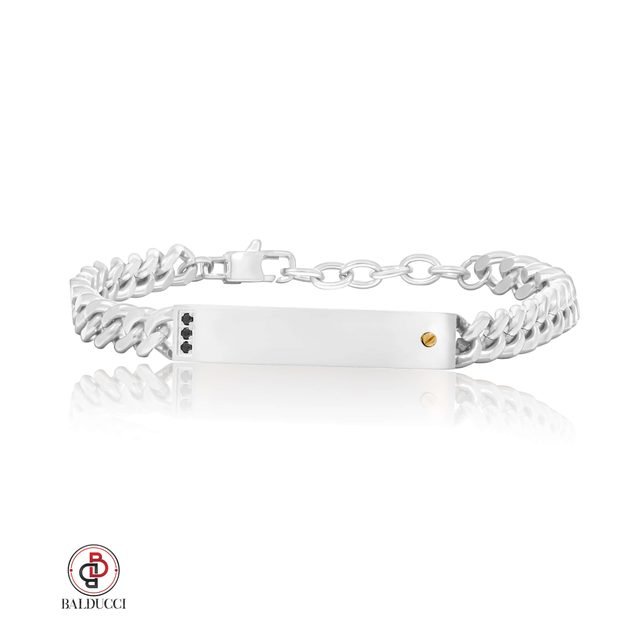 צמיד סטיל וזהב 18K לגבר BALDUCCI – דגם GB530