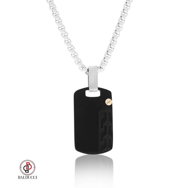 BALDUCCI Men’s Steel and 18K Gold Necklace – Model GP065
