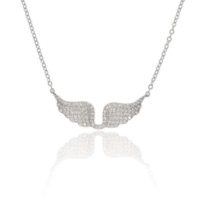 925 Sterling Silver Wings Necklace – Model p3585