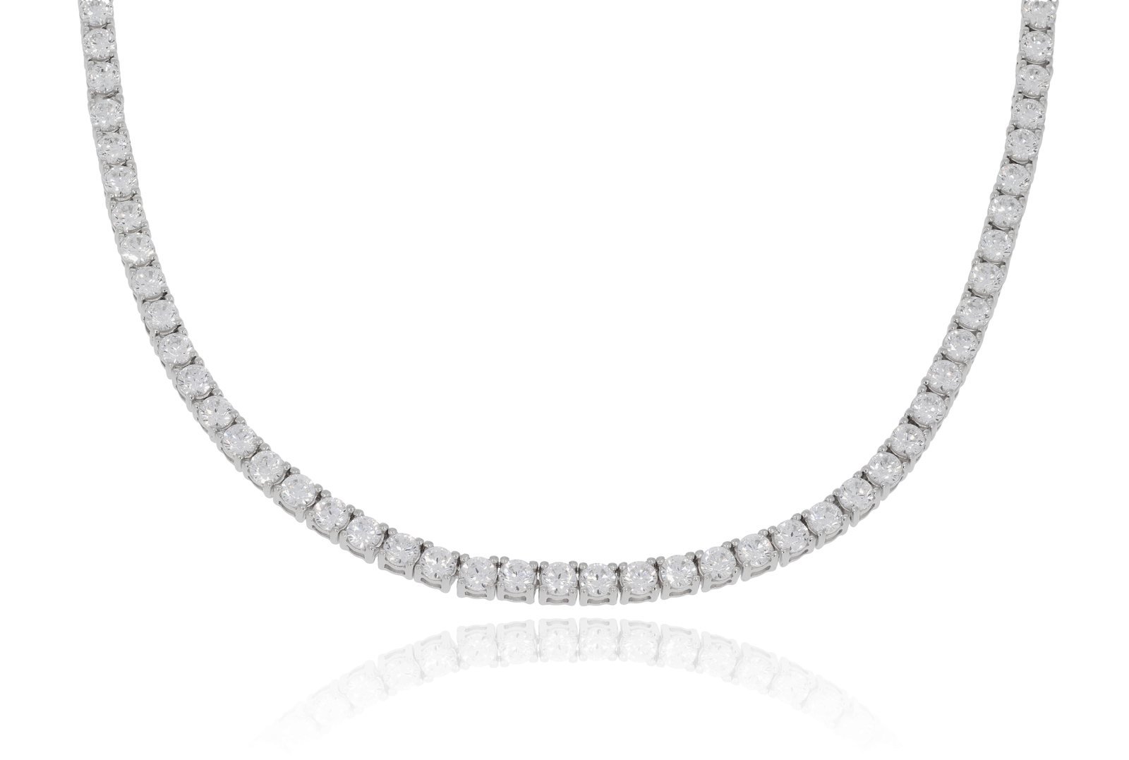 Silver Tennis Necklace (3 mm) 1 Silver Tennis Necklace (3 mm)