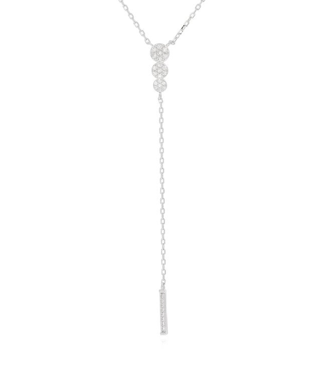 925 Sterling Silver Lariat Necklace
