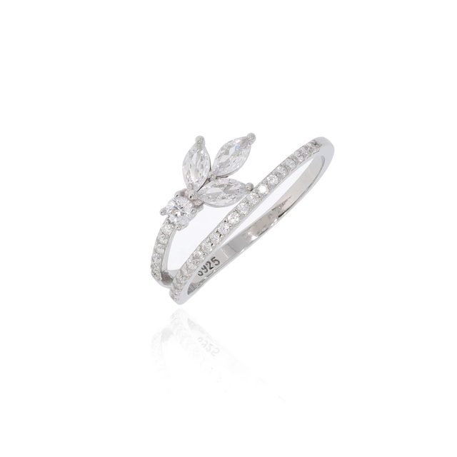 925 Sterling Silver Lotus Ring – Model e3652