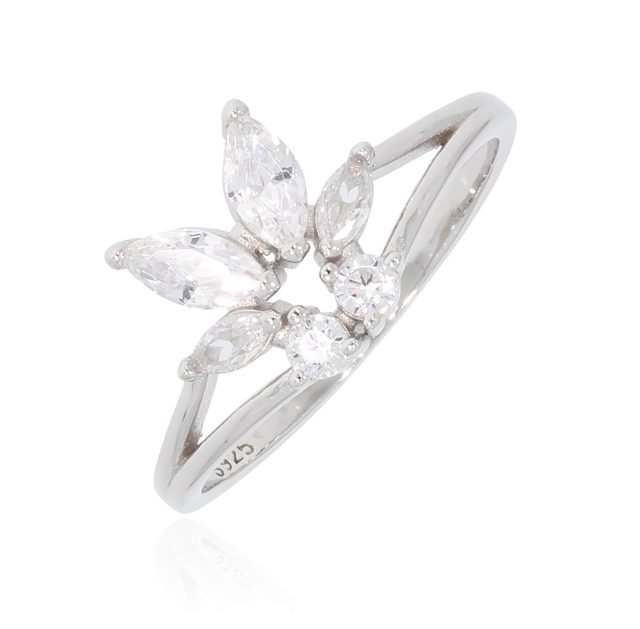 925 Sterling Silver Lotus Ring