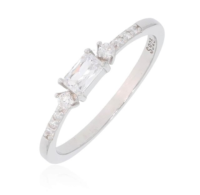 Кольцо из серебра 925, белое — модель R3673